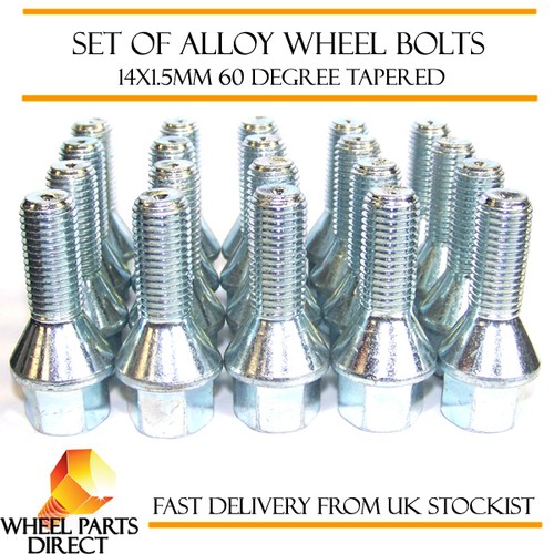 Alloy wheel bolts 14x1 - alloy,